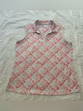 Pebble Beach sleeveless golf polo shirt women XL Johnny collar tennis pickleball